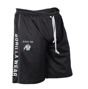 Functional Mesh Shorts sort/hvit