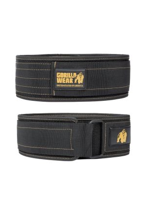 Nylon Lifting Belt (10cm), Black/Gold